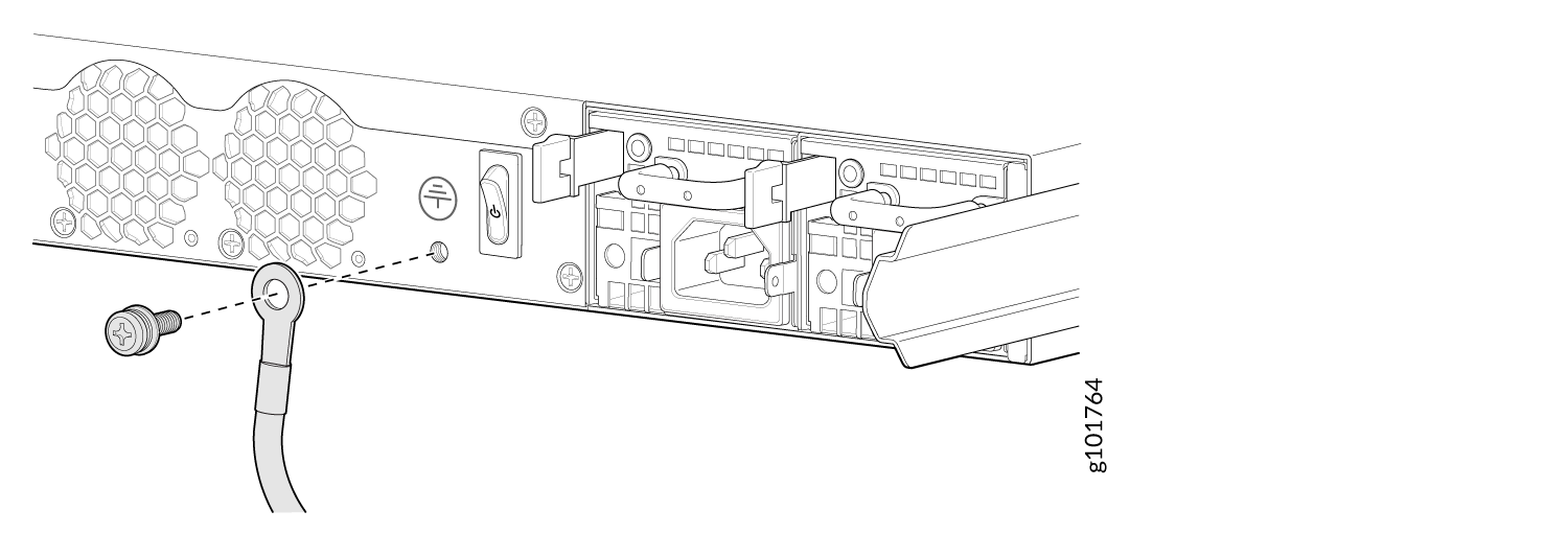 Connecting the Grounding Cable to the SSR1200