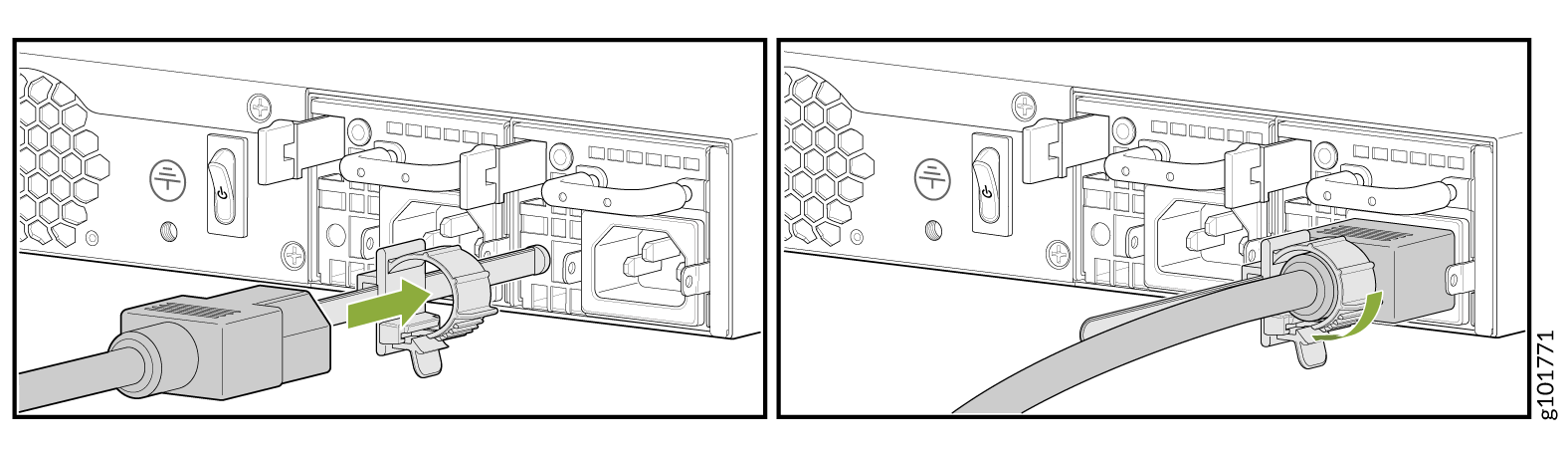 Connect an AC Power Cord
