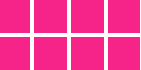 2x4 grid of pink squares.