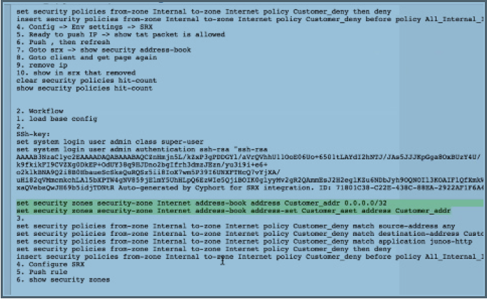 Sample SRX CLI Configuration Example