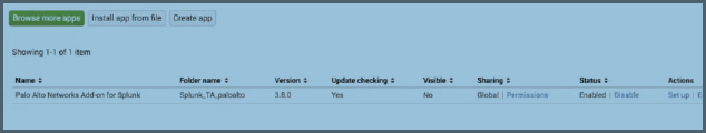 Palo Alto Networks Add-on for Splunk