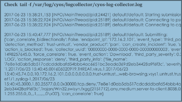 Sample Direct Ingestion Log