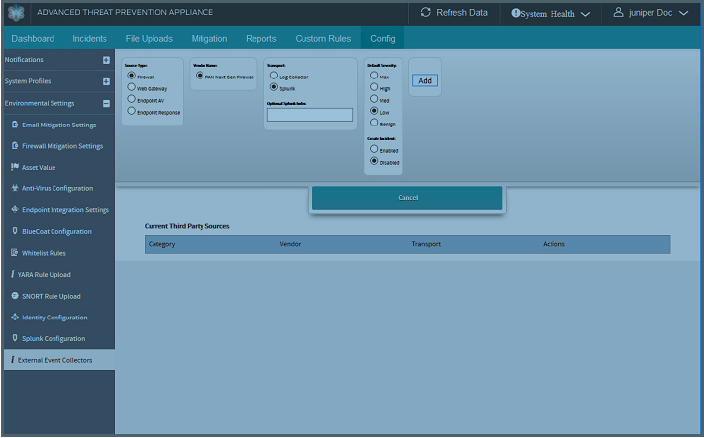 Firewall [PAN: Splunk Ingestion Configuration]
