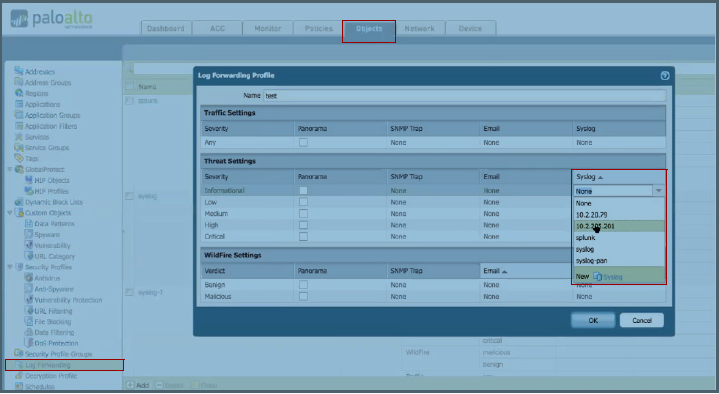Commit the Log Forwarding Profile to Complete PAN-Side Splunk Configuration