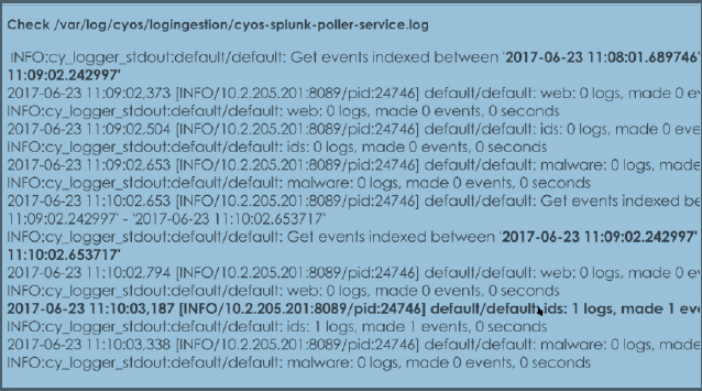 Sample Splunk Log via PAN