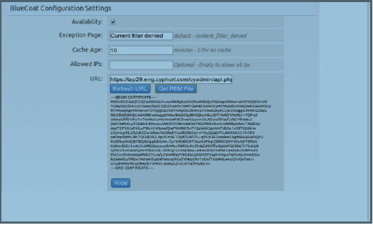 PEM Key Content Display