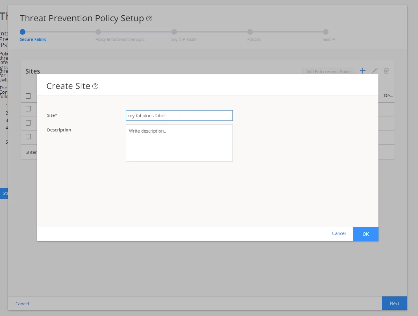 Create Site