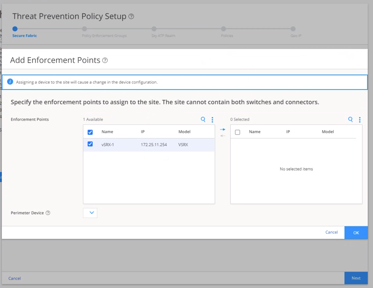 Add Enforcement Point