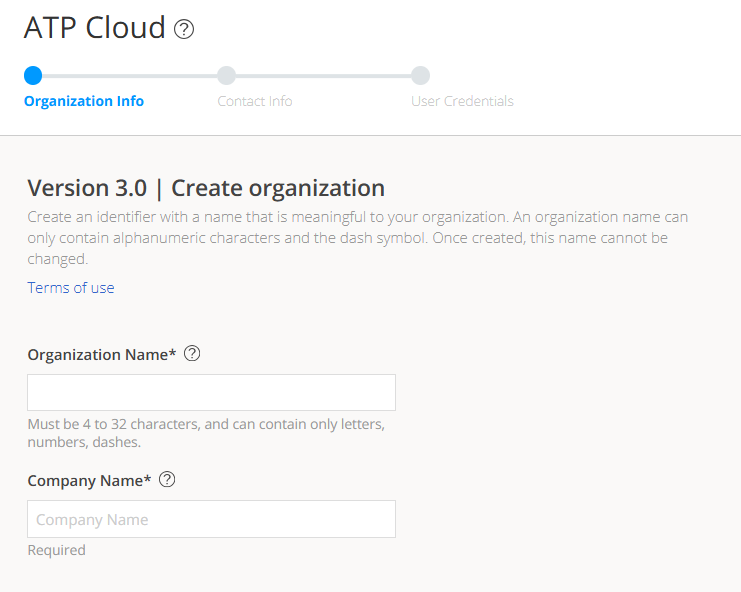 Create Your Juniper ATP Cloud Organization
