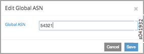 Edit Global ASN Window