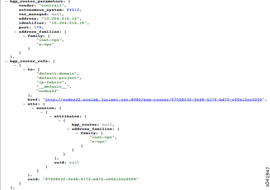 Sample Output, BGP Router References: