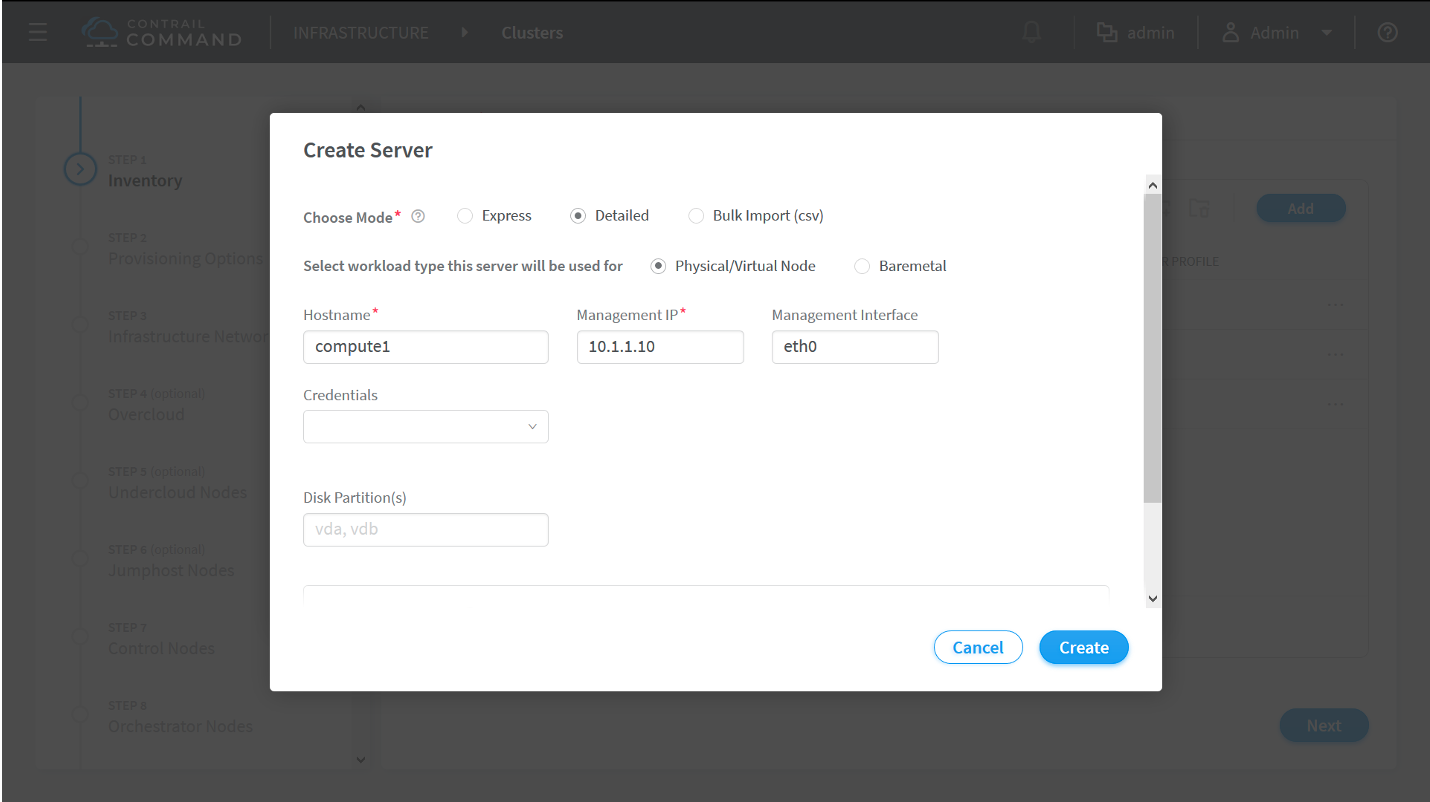 Create Server