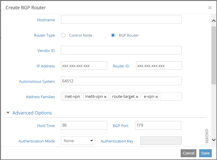 Create BGP Router