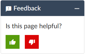 Feedback prompt asking if the page is helpful with thumbs-up icon for Yes and thumbs-down icon for No.