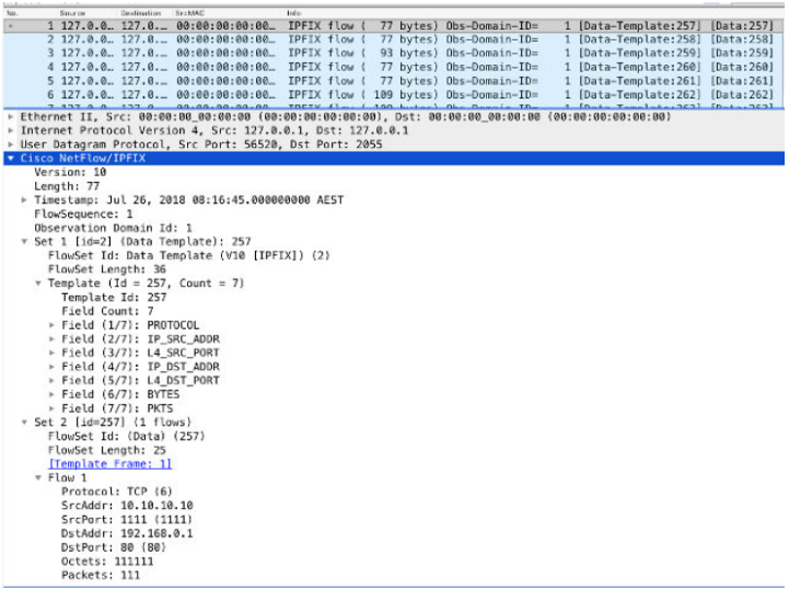 Packet Capture from an External Flow Source