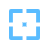 Focus target icon with a square and central cross.