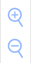Top magnifying glass with plus symbol for zoom-in; bottom magnifying glass for general search or zoom-out.