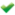 Green checkmark indicating approval or completion.