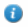 Blue circular icon with white lowercase i for information or help.