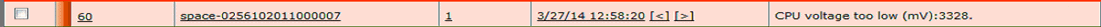 CPU Voltage Is Lower Than Configured Threshold