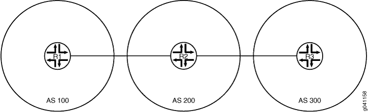 Topology for Configuring the Local AS