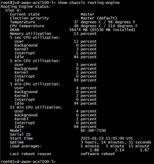 Memory Status from Device CLI