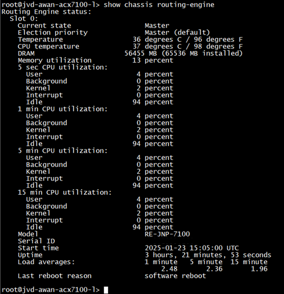 Temperature Status from Device CLI