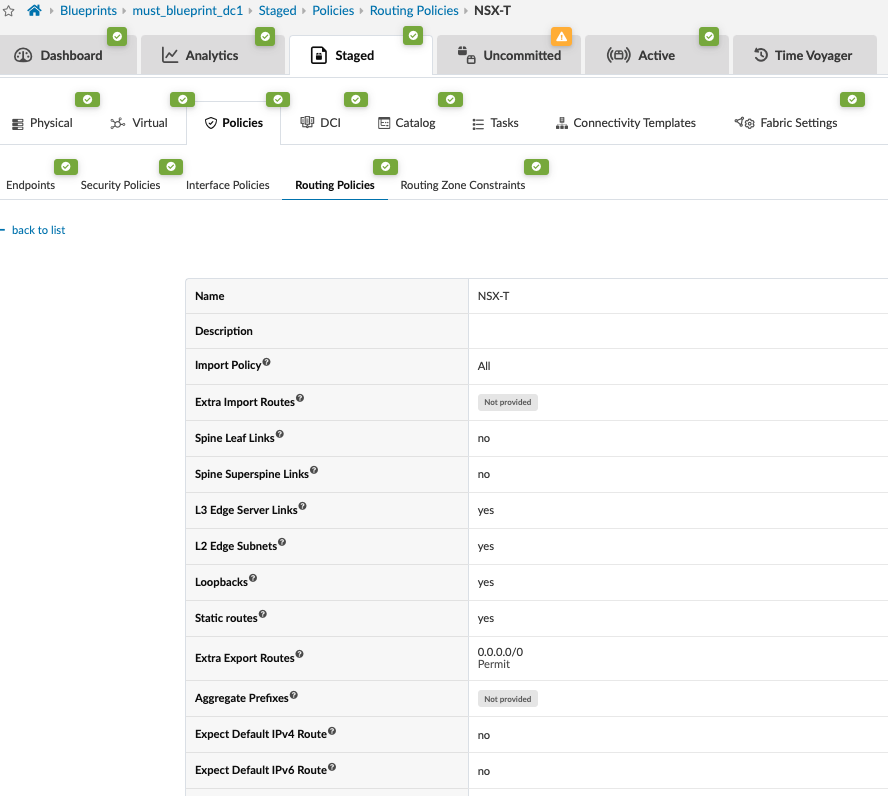 NSX-T Routing Policy