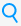 Magnifying glass icon representing search function.