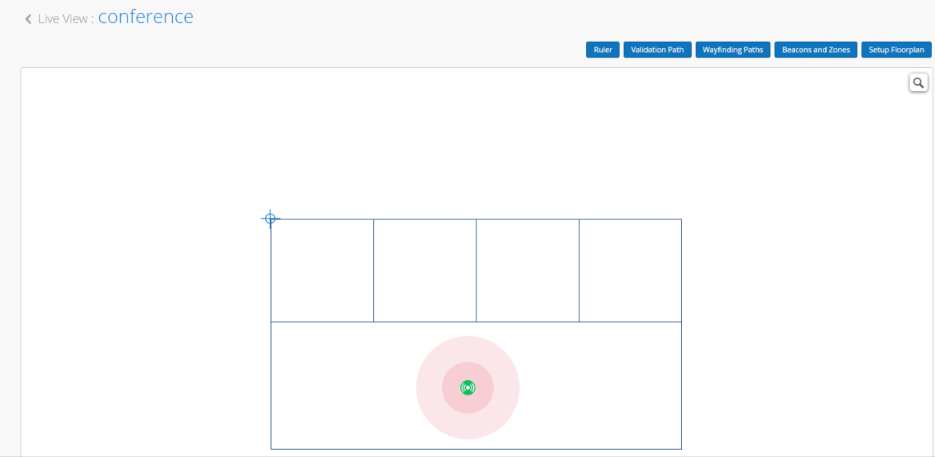 Animation: Clicking the buttons and dragging to create the zone