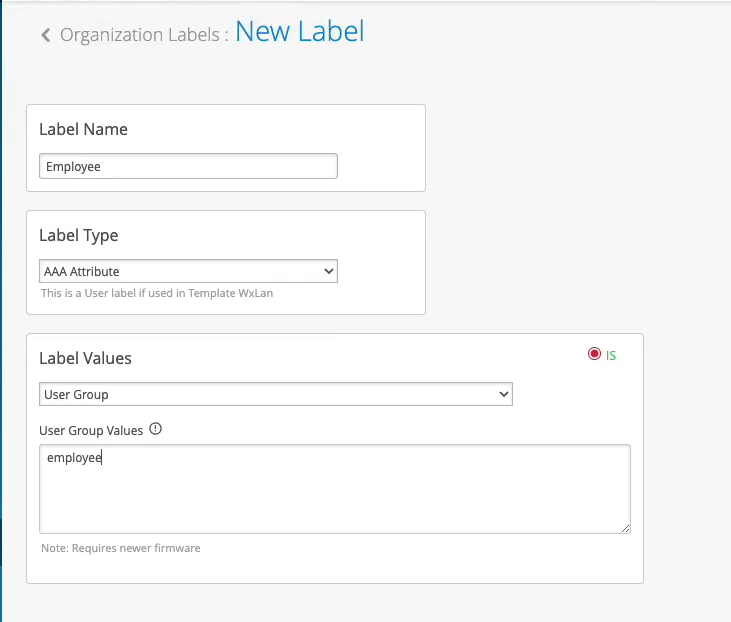 Create New Label
