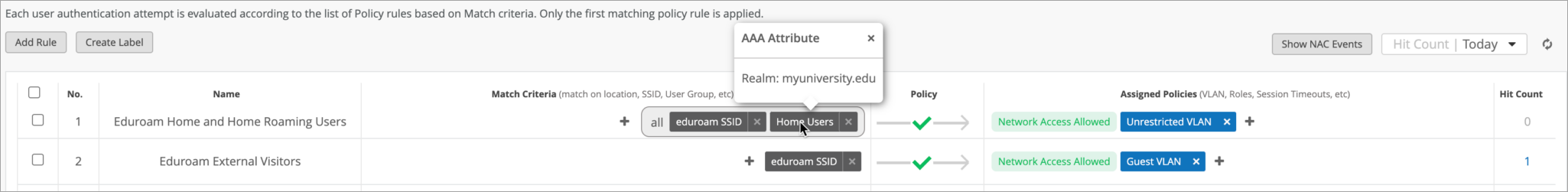 Sample Auth Policy