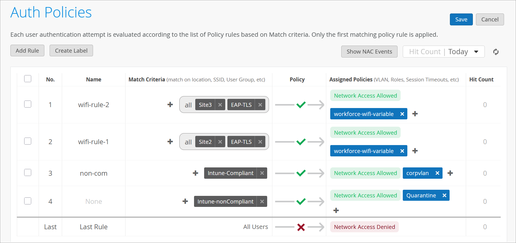 Create Auth Policy