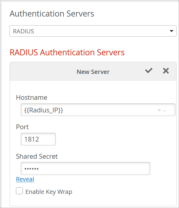 Configure RADIUS Authentication Server