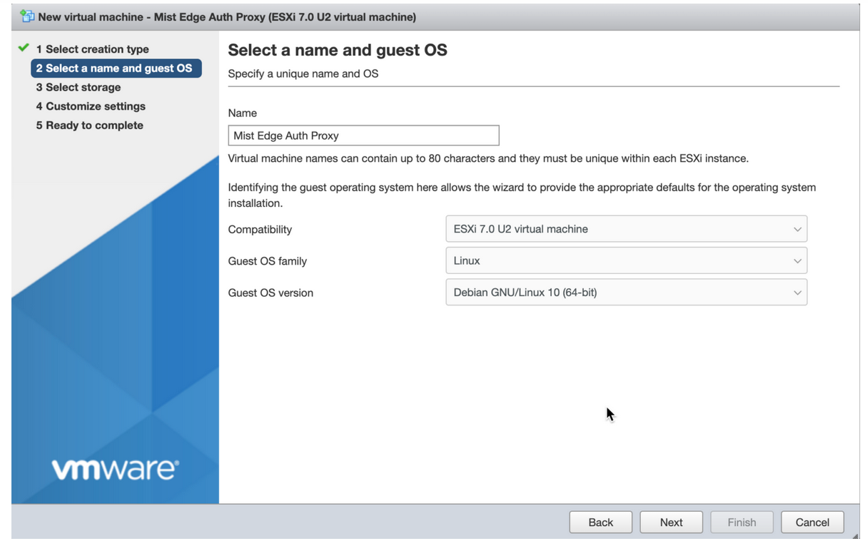Enter Details of Juniper Mist Edge VM