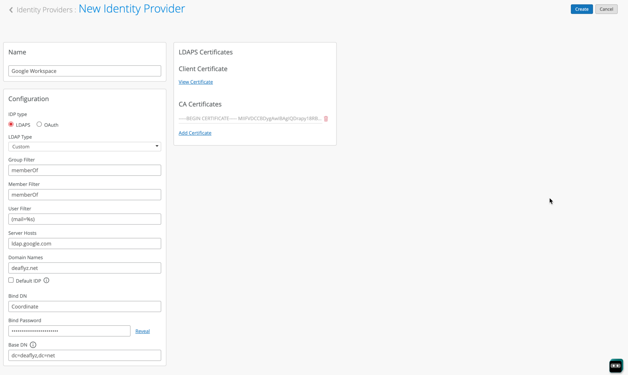 Update Identity Provider Details