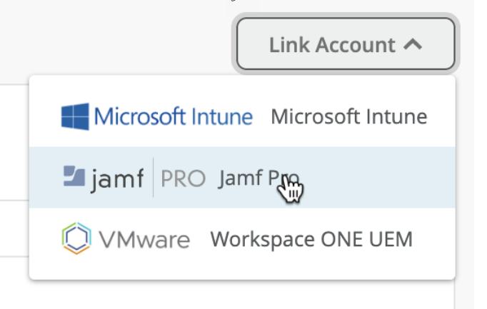 Linking to JAMF Pro Account