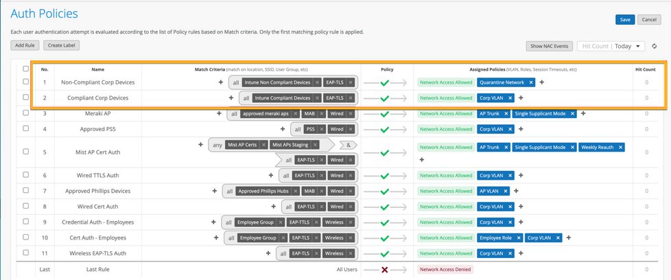 Compliance Rules Based on Intune