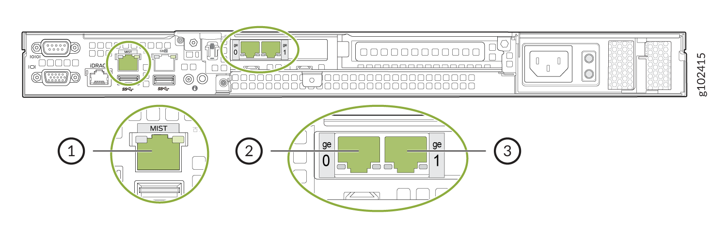 OOBM Port and Data Ports on ME-X1