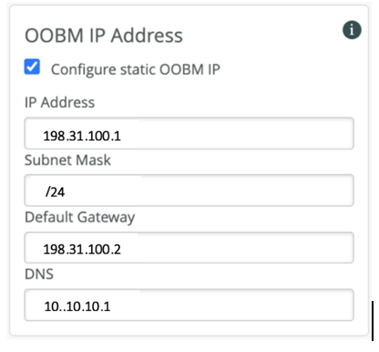 OOBM Configuration