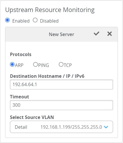 Configure Upstream Resource Monitoring