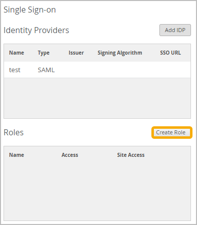 location of the Create Role button