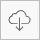Cloud download icon with downward arrow representing download functionality.