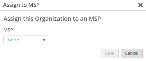 Assign to MSP window