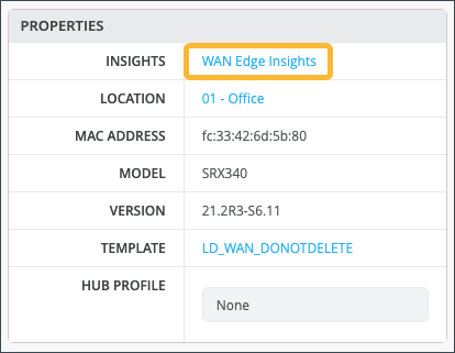 WAN Edge Insights