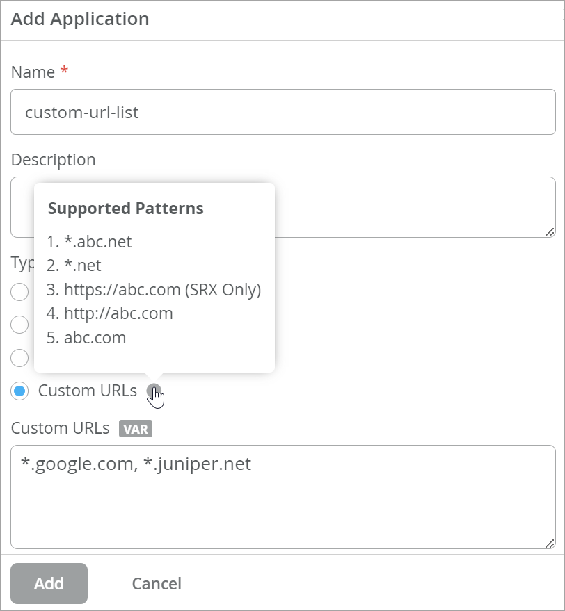 Custom URLs