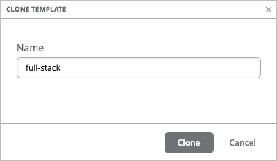 Saving Cloned Template