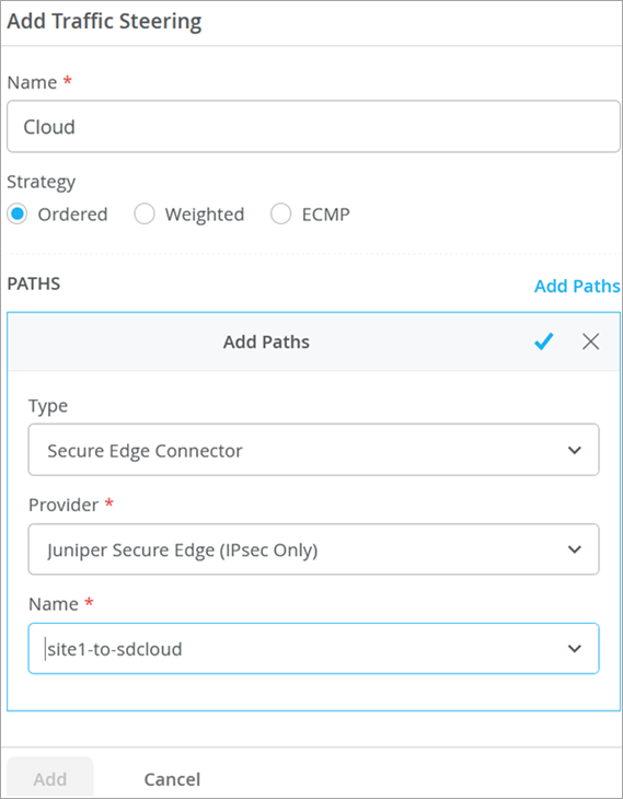 Add Traffic-Steering Options for Secure Edge