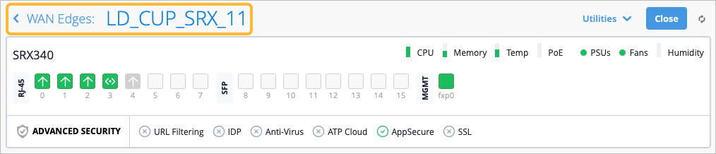 Device Information Page