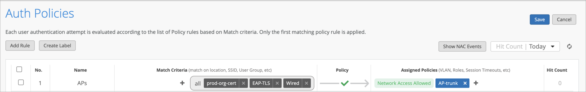 Auth Policies